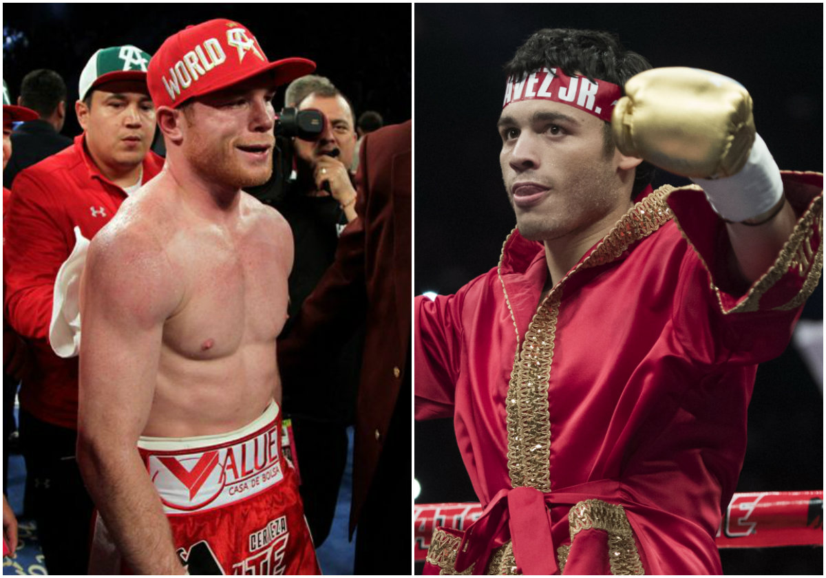 Saúl 'Canelo' Álvarez y Julio César Chávez Jr.