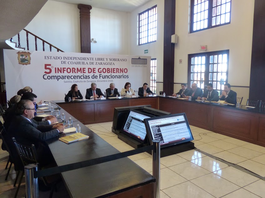 La Secretaría de Fiscalización y Rendición de Cuentas compareció ante el Congreso de Coahuila.