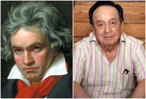 Ludvig van Beethoven y Roberto Gómez Bolaños.