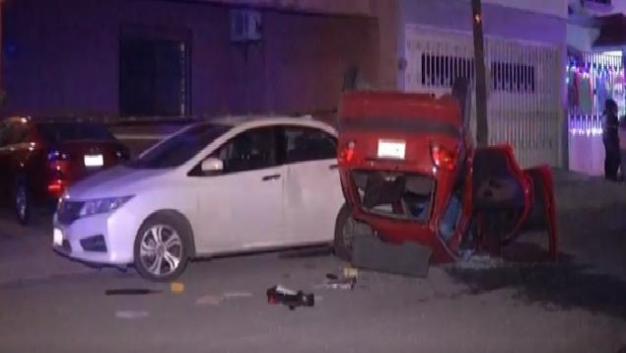 El accidente ocurrió a la altura de la calle Manuel García Morente.