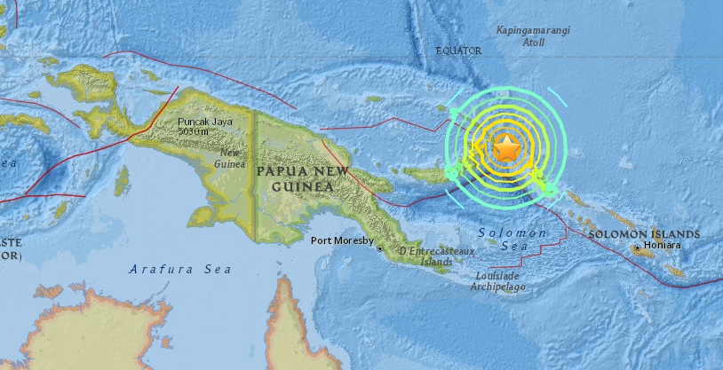 Un sismo de 7.9 grados en la escala de Richter sacudió la costa este de Papúa Nueva Guinea, al norte de Australia, y una amenaza de tsunami fue emitid