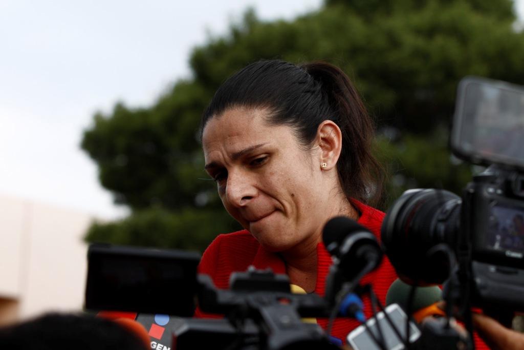  Ana Gabriela Guevara acudió a la PGR en el Estado de México, en donde confirmó que la camioneta retenida es la de sus agresores