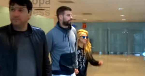 El jugador del Barcelona estaba acompañado de Shakira 