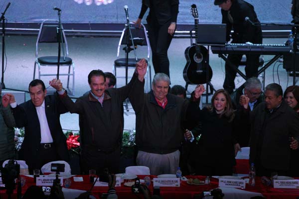 El líder sindical tuvo una gira de trabajo por la ciudad.