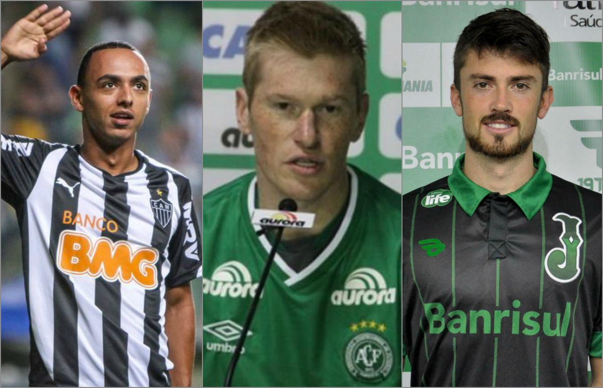 Dodo, Douglas Grolli y Elias Curzel, nuevos jugadores del Chapecoense 
