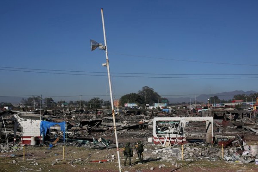 La explosión en el mercado dejó un saldo de 31 muertos y 60 heridos.