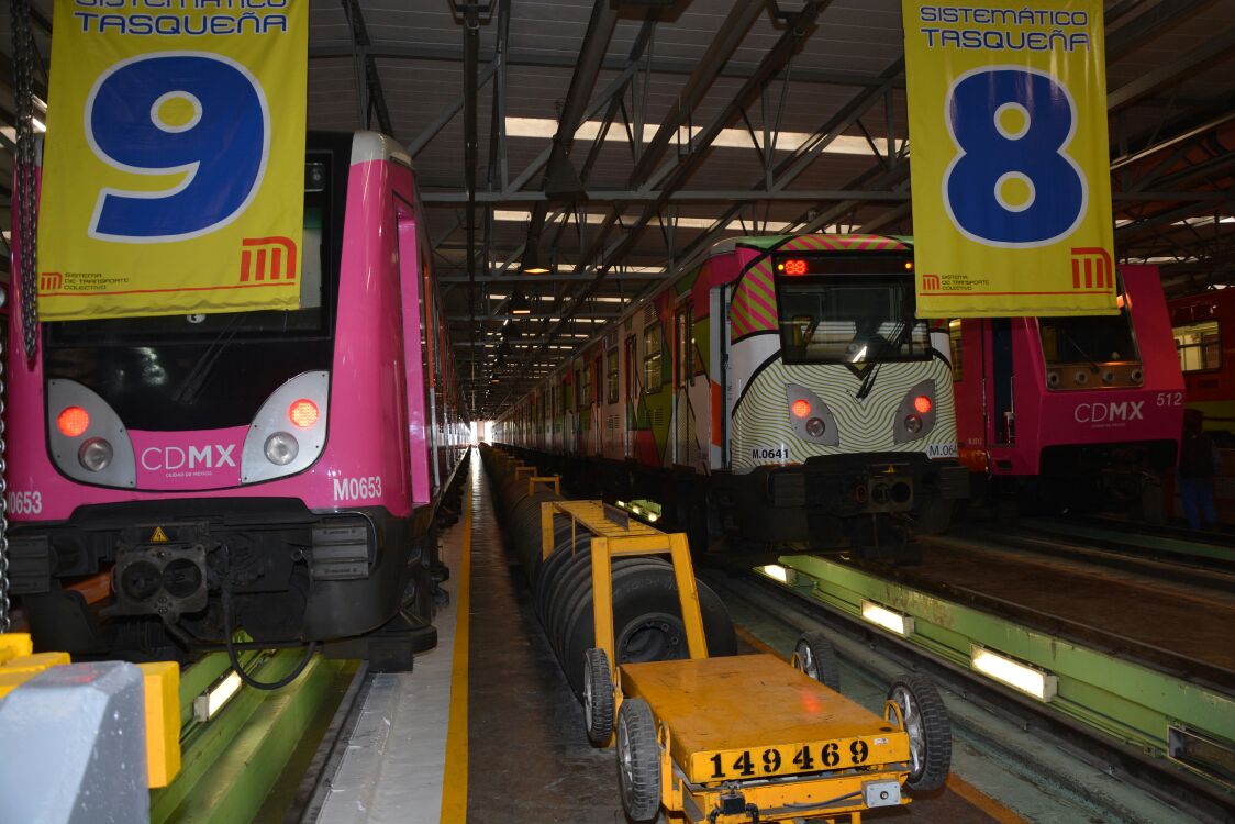 En los talleres de Mantenimiento Sistemático Taxqueña fueron puestos en operación cuatro trenes del Metro que tienen ya un sistema de pilotaje automát