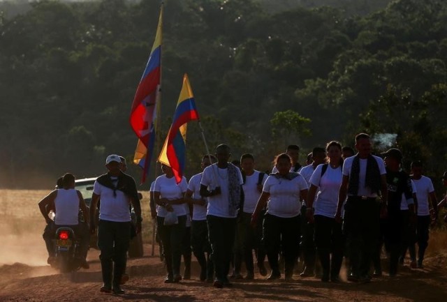 Guerrilleros de las FARC fueron hostigados por el ejército colombiano.
