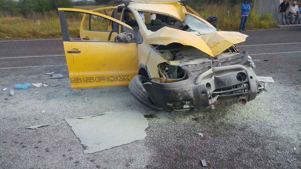 Automóvil donde viajaba ex alcalde y compañía.