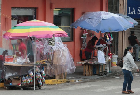 Comerciantes ambulantes.