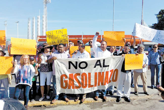 Manifestación en Tamaulipas. 