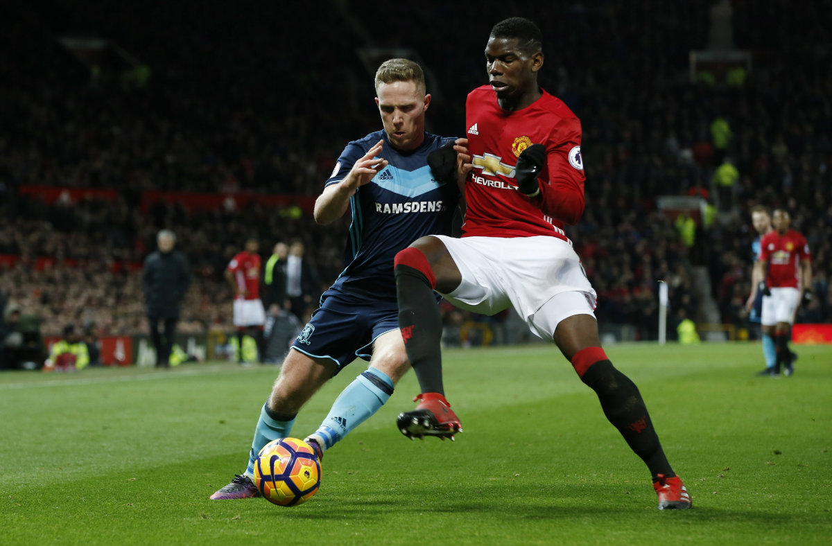 Manchester United y el 'Boro' igualaron a un gol