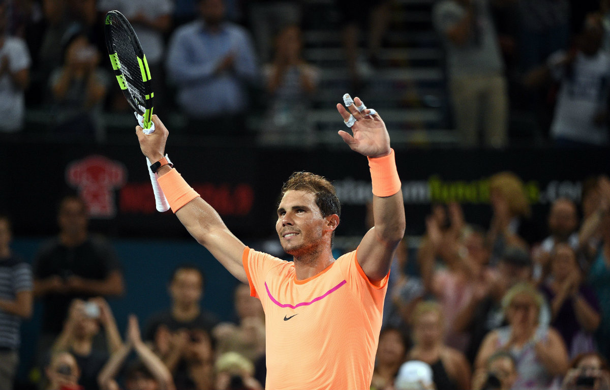 Rafael Nadal vence a Dolgopolov en la primera ronda del torneo de Brisbane