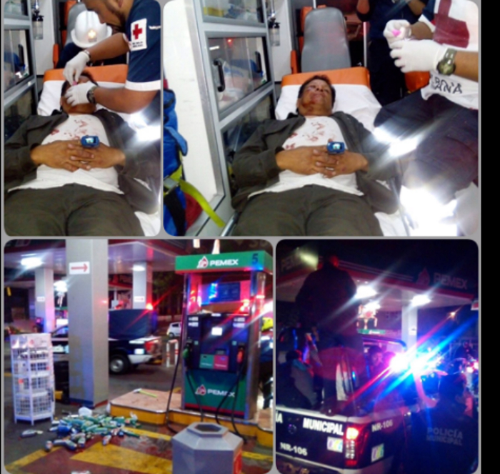 Una personas resultó herida por los saqueadores.