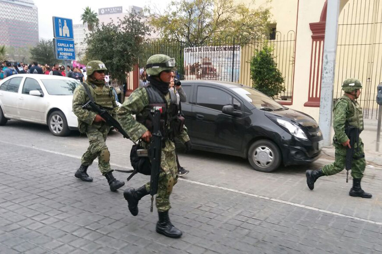 Militares resguardaron la zona. 