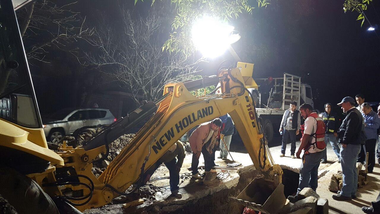 La trabajaron durante toda la noche para atender la contingencia.