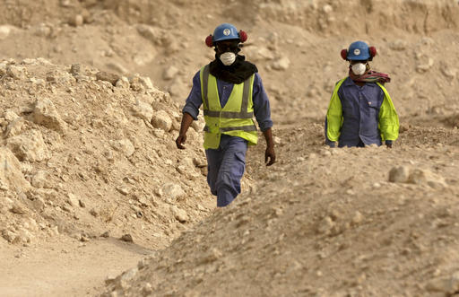Trabajadores del Estadio de Qatar