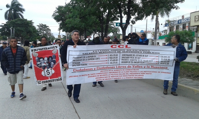 Protesta contra el 'gasolinazo'