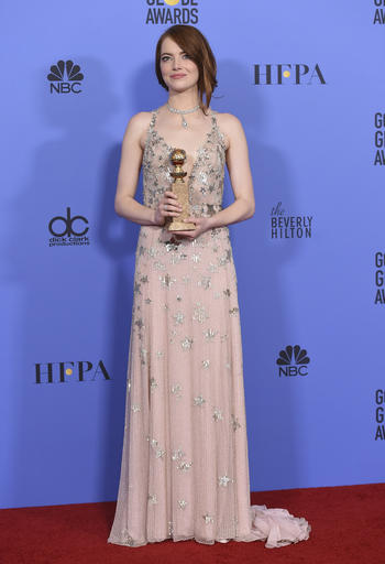 Emma Stone ganó a Mejor Actriz de Comedia por su papel en La La Land.