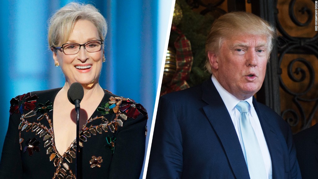 El republicano criticó a Meryl Streep. 