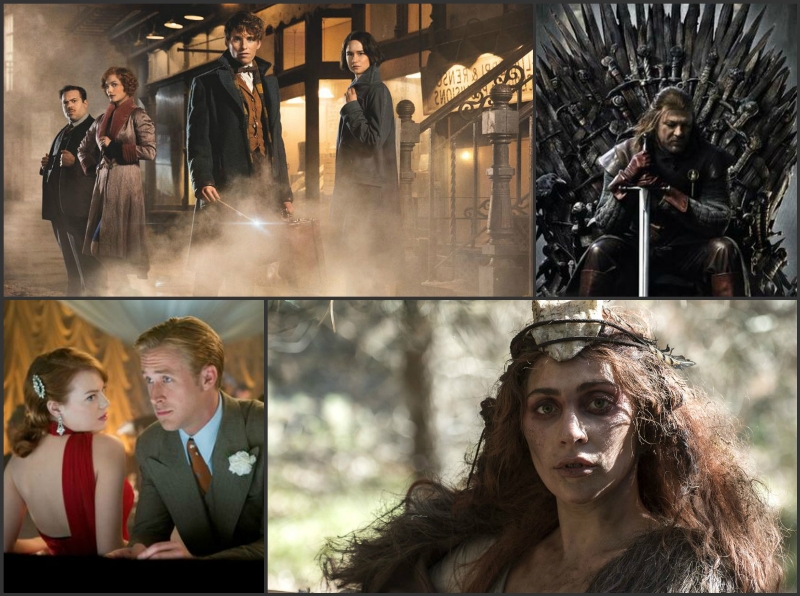 'Animales fantásticos y dónde encontrarlos', 'Game Of Thrones', 'La la land' y 'American Horror Story' son los favoritos para ganar la terna. 