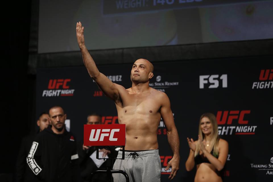 B.J. Penn en el pesaje de UFC Phoenix
