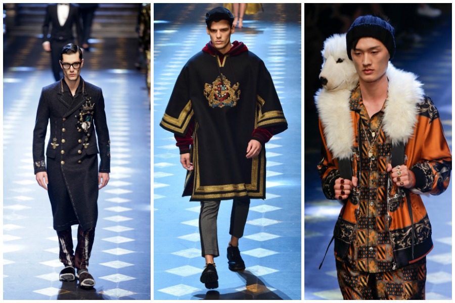 La marca italiana Dolce & Gabbana presentó su colección otoño-invierno 2017 en la Milan Fashion Week
