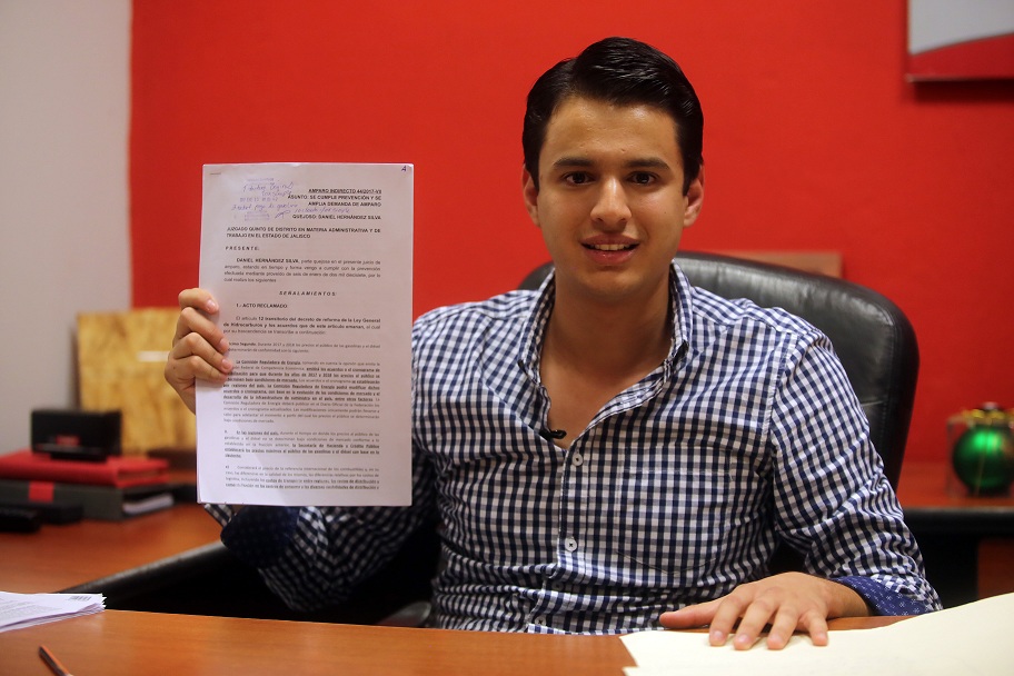 Daniel Hernández Silva se convirtió en la primera persona en la Zona Metropolitana de Guadalajara (ZMG) que inició un procedimiento legal contra el al