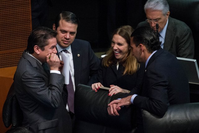 El coordinador del PVEM, Carlos Puente Salas. 