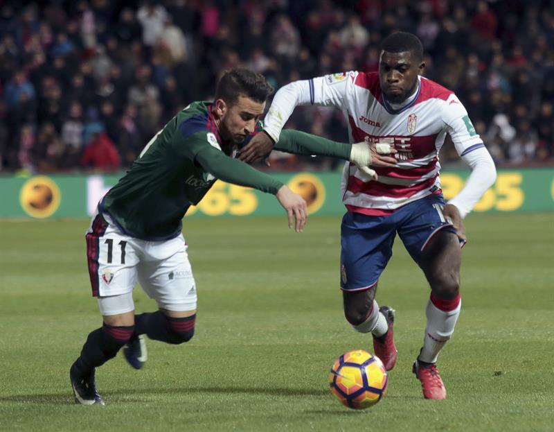 Granada y Osasuna empatan a un gol