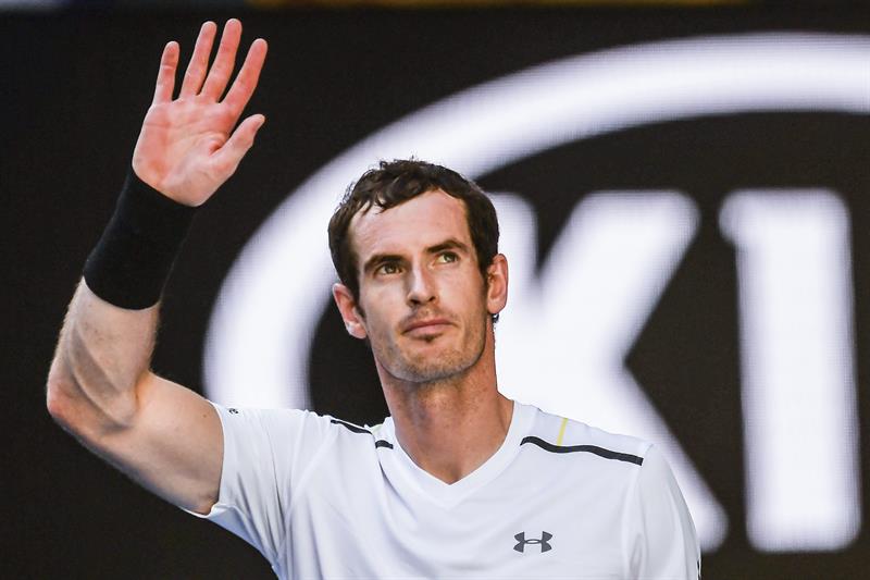Andy Murray en su debut en el Australia Open
