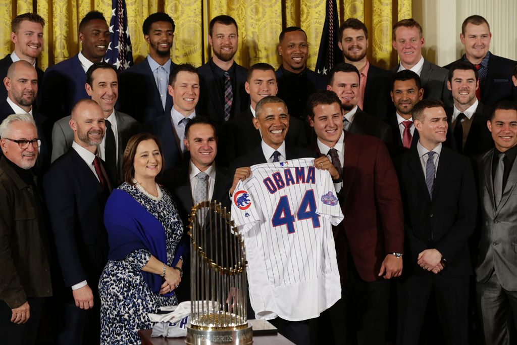 Los Cachorros de Chicago visitaron a Barack Obama en la Casa Blanca 