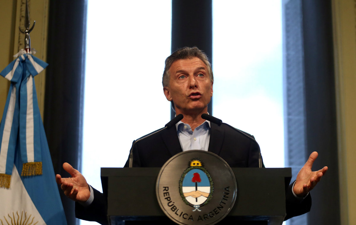 Mauricio Macri, presidente de Argentina