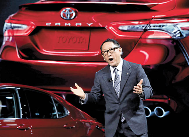 Akio Toyoda, jefe de la firma nipona. 