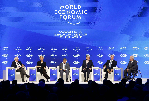 Durante el Foro Económico Mundial.