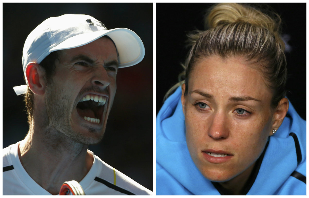 Andy Murray y Angelique Kerber no clasificaron a los Cuartos de Final del Abierto de Australia