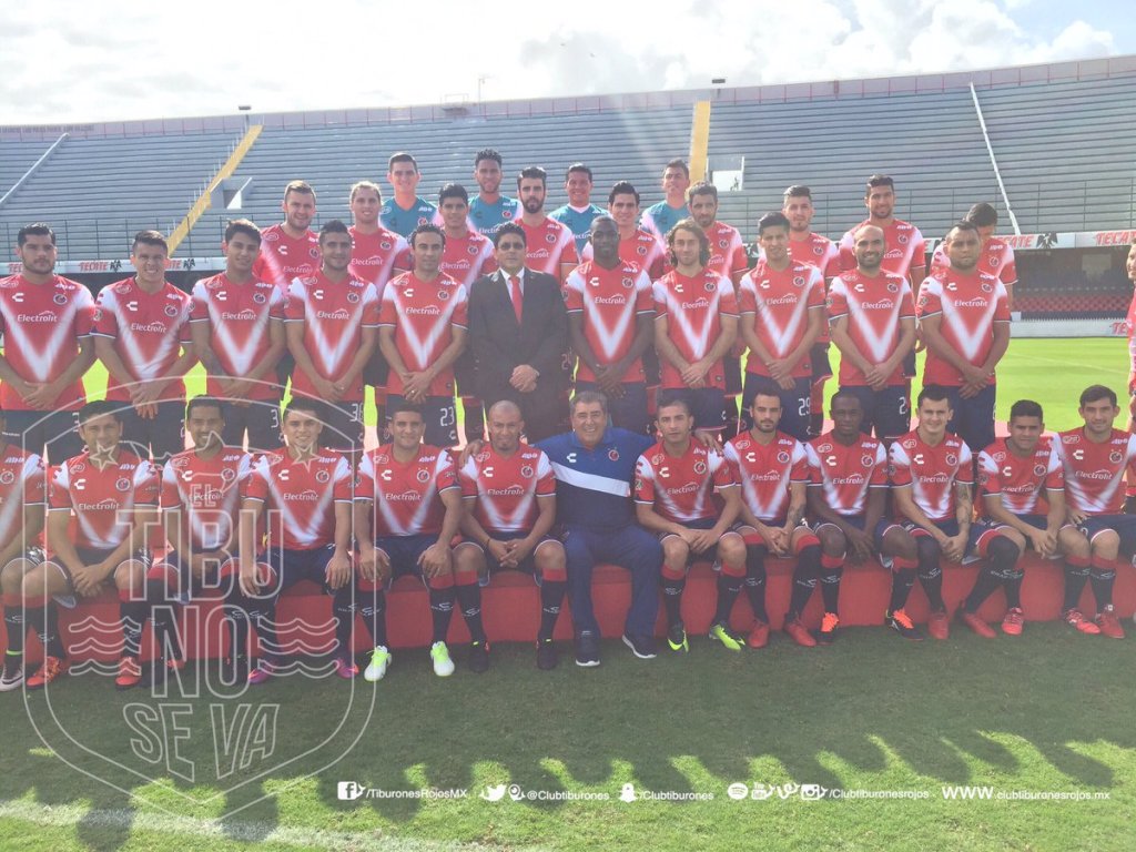 El equipo de Veracruz, se tomó la foto oficial para el Clausura 2017