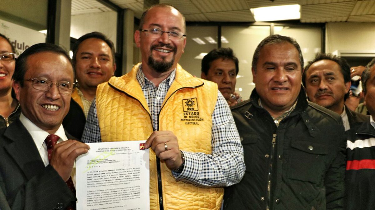 El PRD registró la alianza electoral con el PT para la gubernatura del Estado de México.