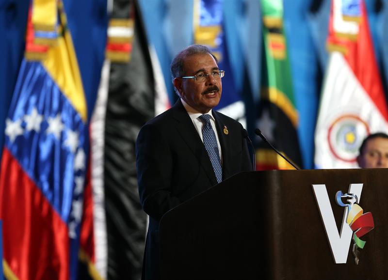 El presidente dominicano, Danilo Medina, dio la bienvenida a los jefes de estado y representantes de gobiernos.