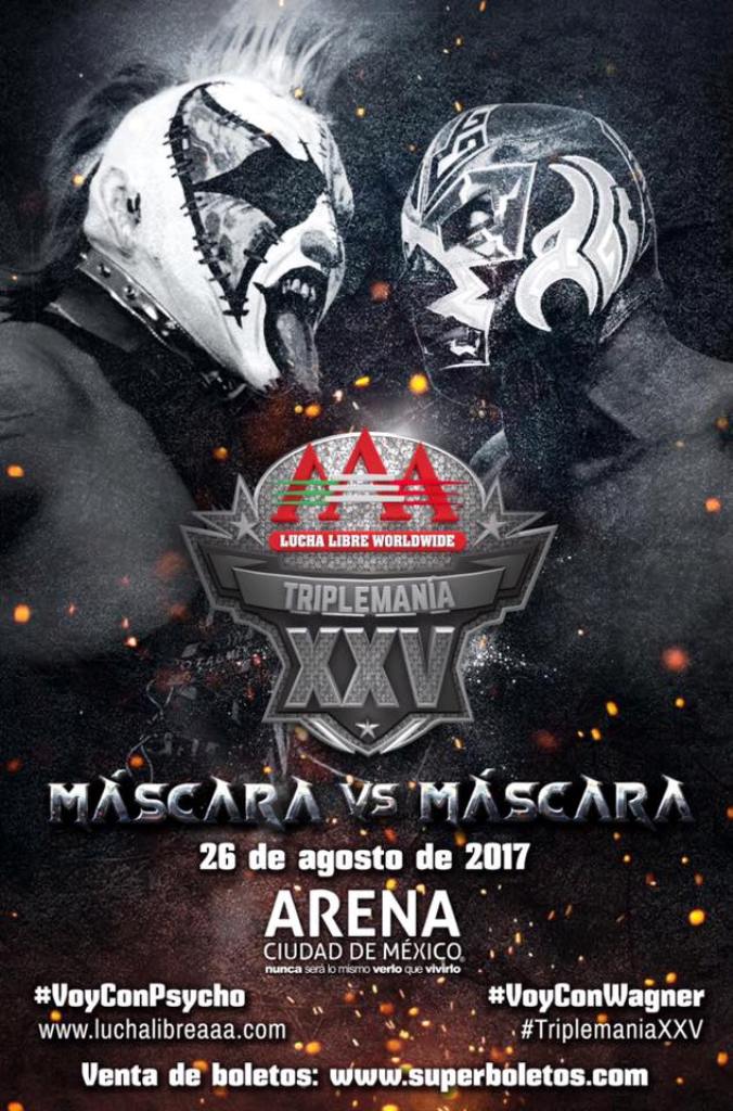 Psycho Clown vs. Wagner Jr, en Triplemania XXV
