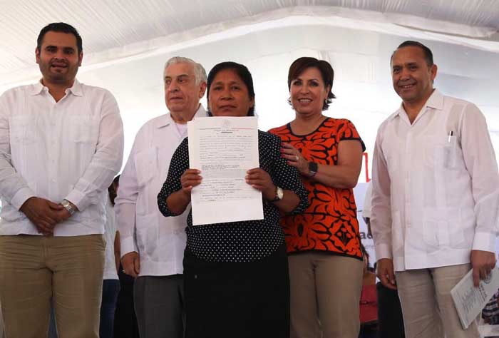 Rosario Robles destacó que los programas de la secretaria a su cargo están comprometidos con entregar los subsidios a las familias que más lo necesita