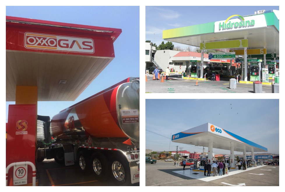 Empresas como Grupo Hidrosina, Grupo Eco y Femsa a través de OXXO gas, operan desde los 90 cientos de estaciones de servicio. Ahora, estos negocios ya