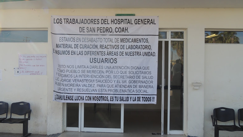 El Hospital General de San Pedro trabaja bajo protesta, debido a la falta de insumos y medicina.