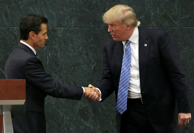 Donald Trump y Enrique Peña Nieto en agosto de 2016.