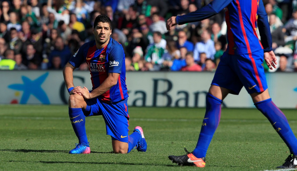 Luis Suárez, anotador del único tanto culé