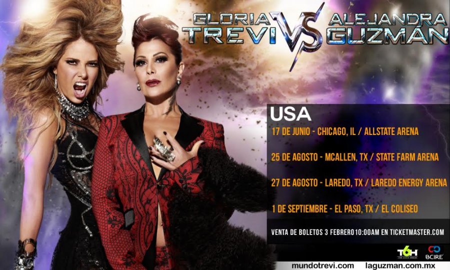 Gloria Trevi y Alejandra Guzmán emprenderán la gira "Versus".