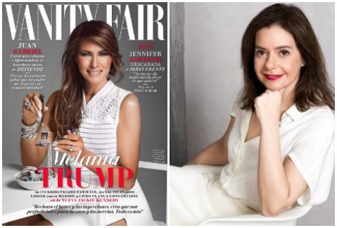 La portada del número de febrero de Vanity Fair México tiene a Melania Trump en la portada. 