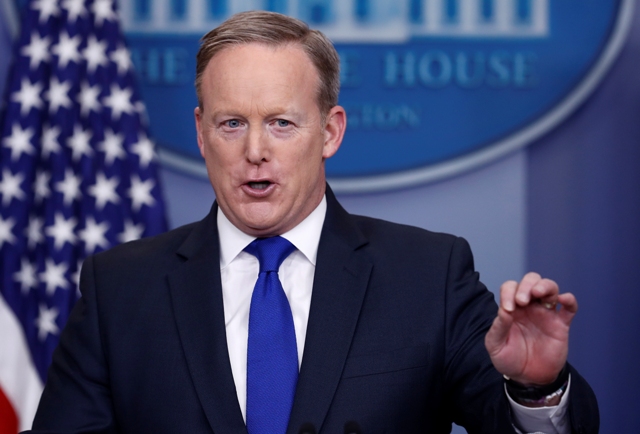 El vocero de la Casa Blanca, Sean Spicer.