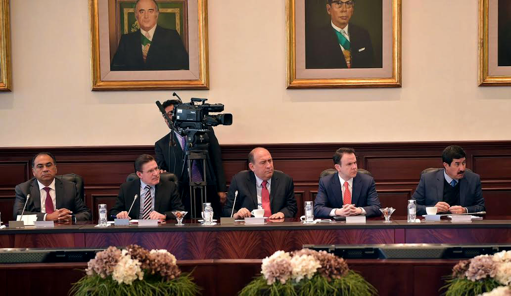 El gobernador de Coahuila, Rubén Moreira Valdez en la reunión de Conago.
