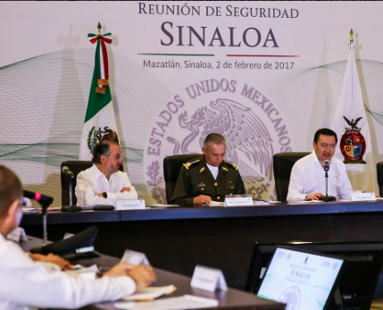 En la reunión estuvieron representantes de la PGR, Sedena, Semar, y gobiernos locales.